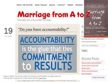 Tablet Screenshot of marriagefromatoz.org